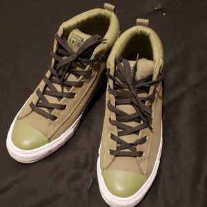 Men's Army green converse